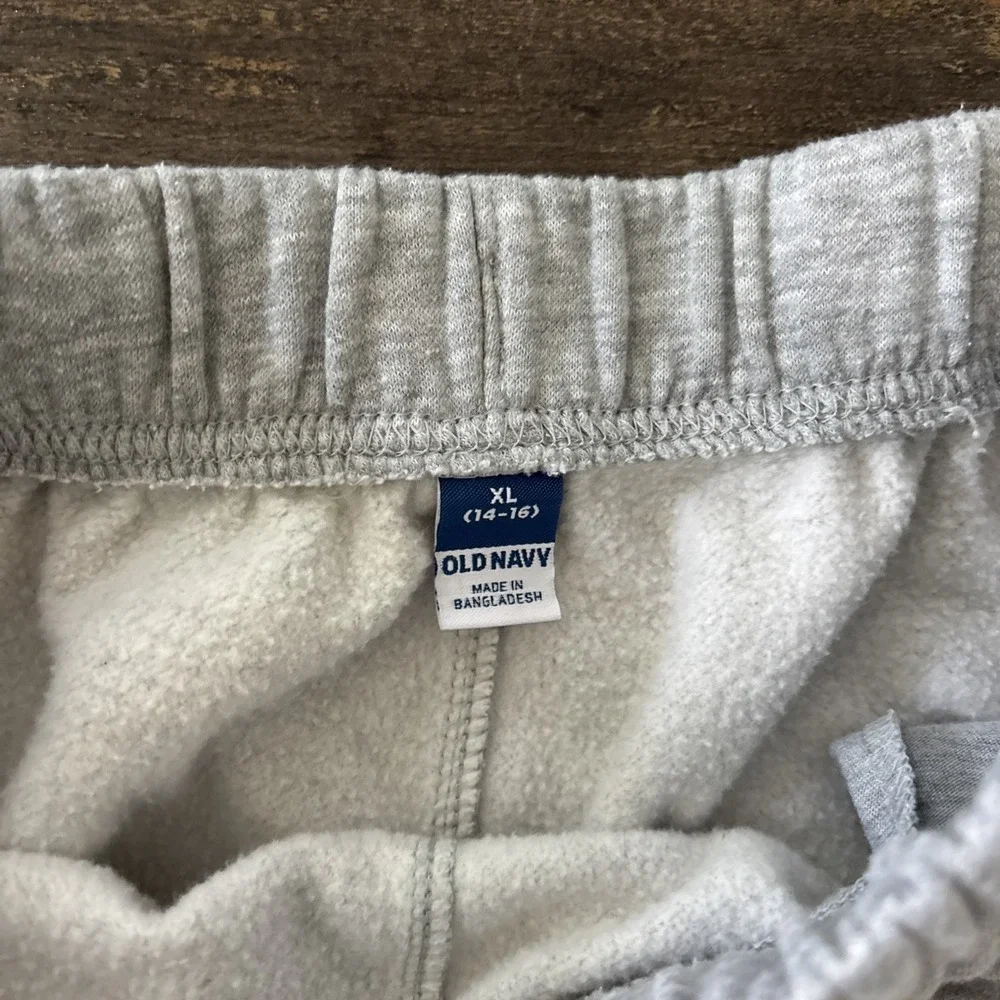 Old Navy Youth Kids XL 14-16 Gray Sweatpants Joggers Lounge Comfy